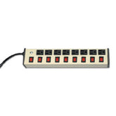 Legrand - Wiremold UL209BC Deluxe Control Plug-In Outlet Center® with Eight Individually Switched Outlets